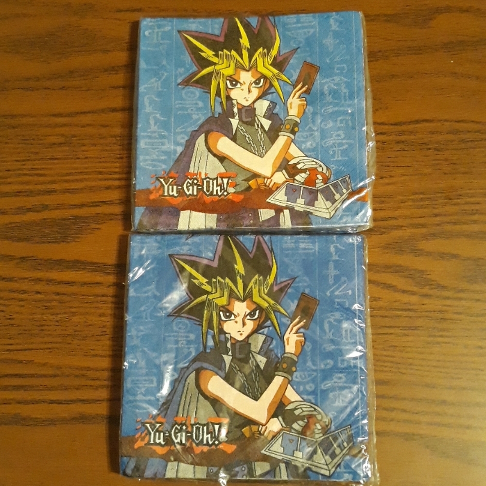 Yu-GI-OH! Vintage 1996 napkins.